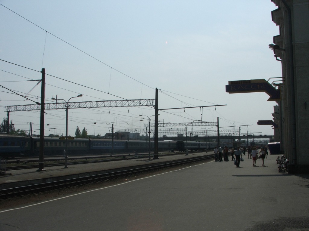 Pociągi na dworcu w brześciu