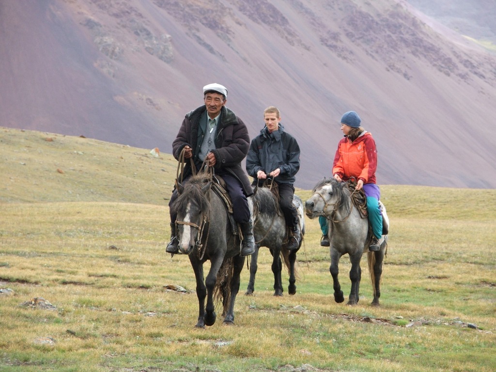 Jazda na koniach w Mongolii
