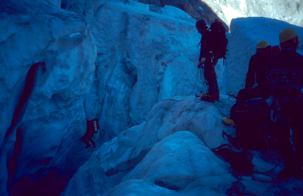 ushba icefall