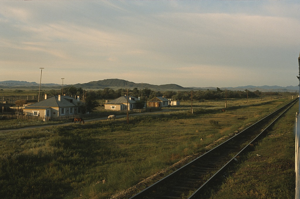 Pociąg w Kazachstanie