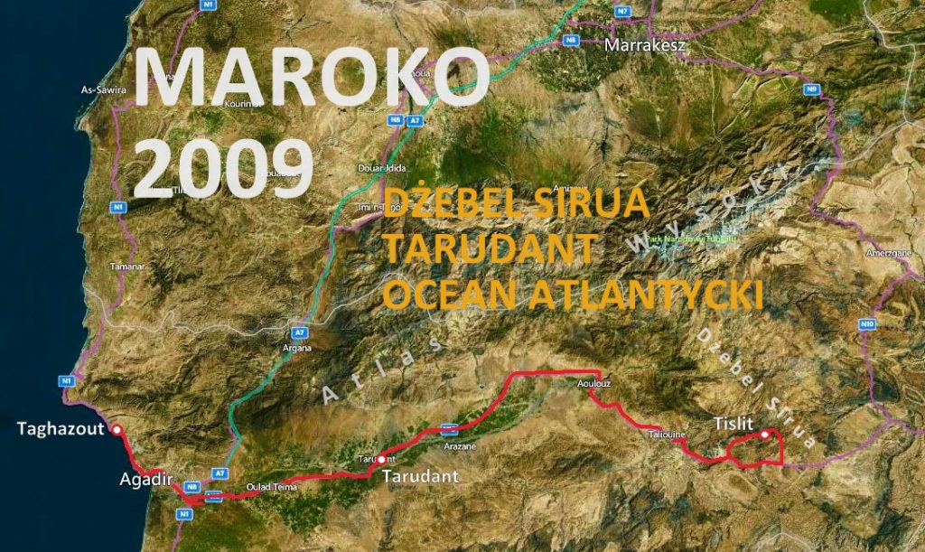 Maroko mapa