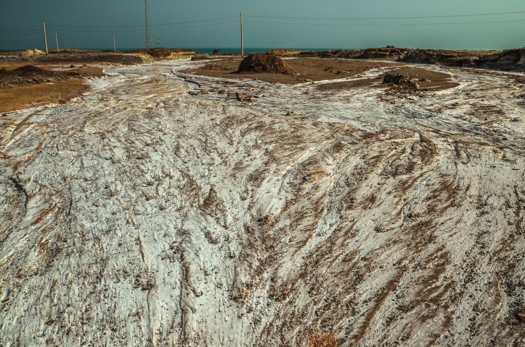Diapir solny. Wyspa Keszm. Iran