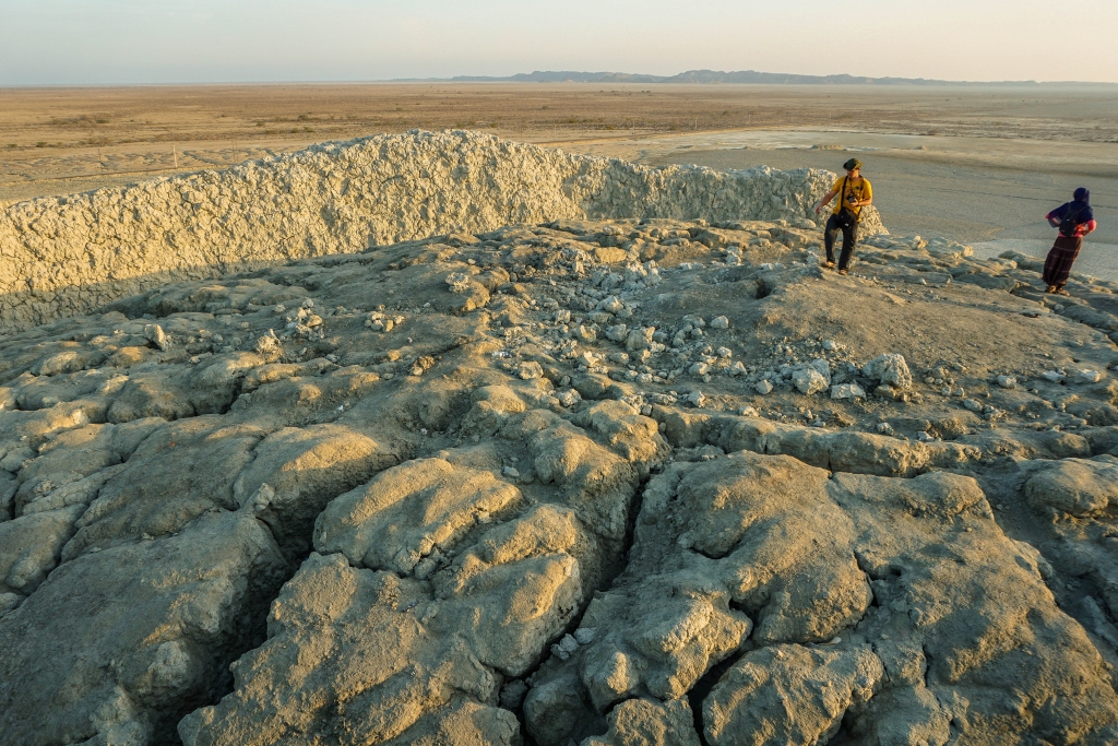 Wulkan błotny Napag Makran, Iran