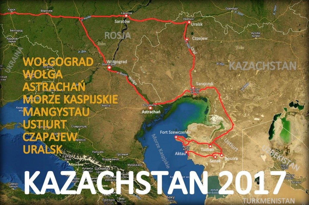 Mapa Kazachstan - Mangystau, Ustiurt