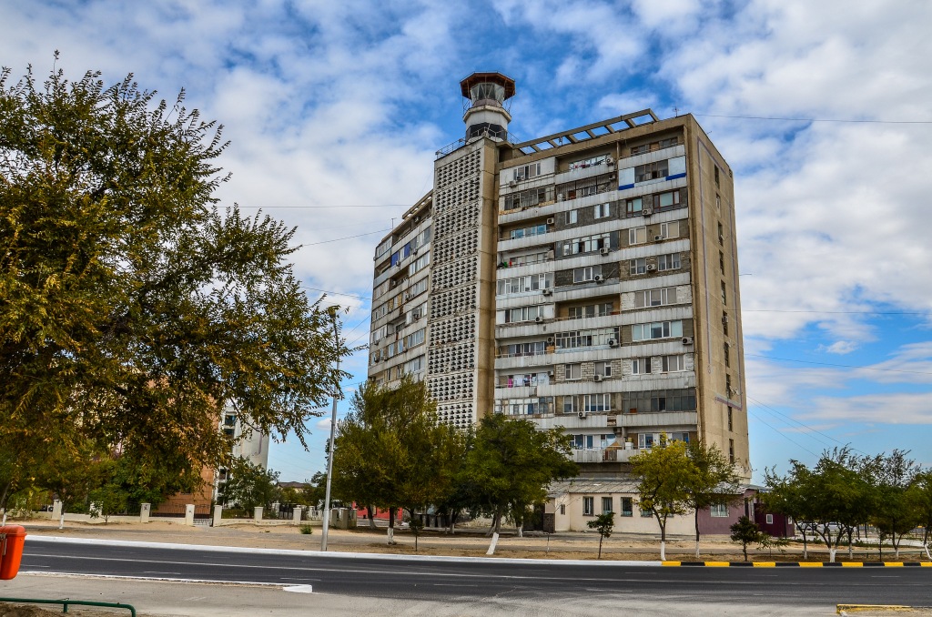 Latarnia morska na bloku Aktau
