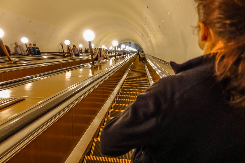 Schody ruchome Moskiewskie Metro